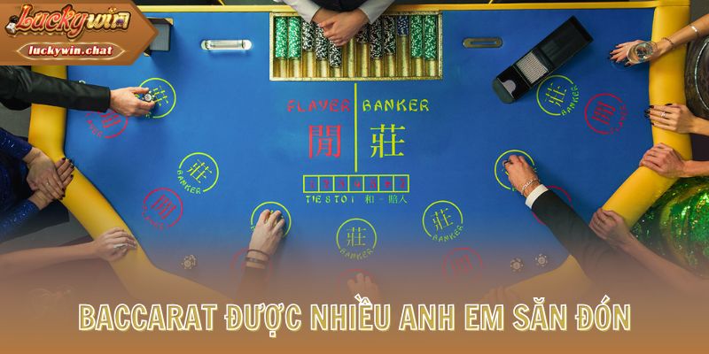 Baccarat được nhiều anh em săn đón